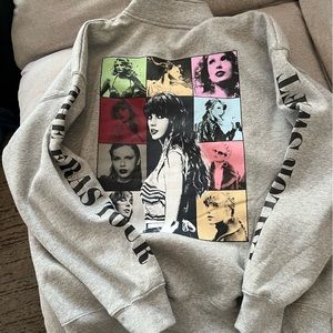 Taylor swift eras quarter zip sweatshirt